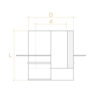 Опорная площадка L=500 мм Нерж. AISI 430, 0,5 мм Опорная площадка L=500 мм Нерж. AISI 430, 0,5 мм